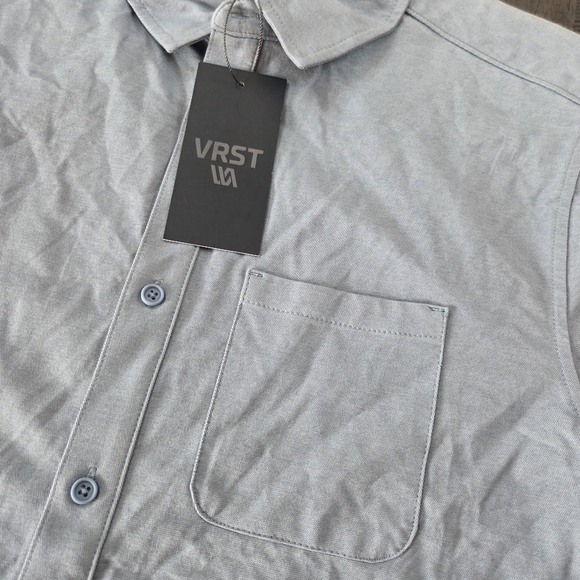 VRST Other - VRST Muted Denim Short Sleeve Button-Down Shirt New Men's Medium